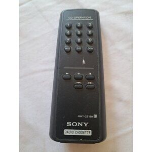 Sony RMT-CZ130 Radio Casette Remote Control Unit Black‎ Vintage Original